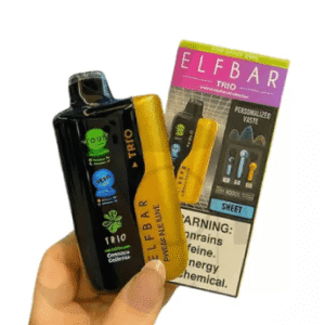 Pod Descartável ELFBAR TRIO 40000 com 40.000 puffs, sabor consistente e longa duração. Compre agora com entrega rápida e garantia de procedência.