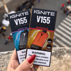 Pod Descartável Ignite V155 com 15.500 puffs: sabor intenso, autonomia prolongada e design compacto. Compre e receba entrega rápida e garantia.