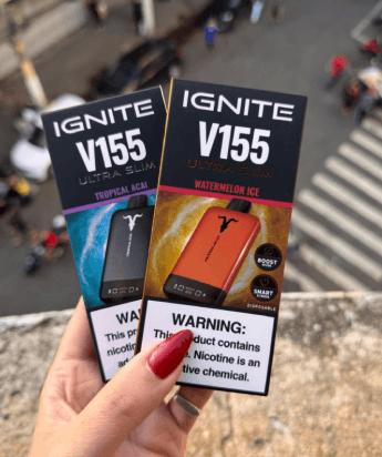 Pod Descartável Ignite V155 com 15.500 puffs: sabor intenso, autonomia prolongada e design compacto. Compre e receba entrega rápida e garantia.